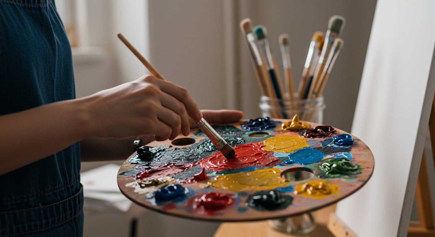 A festés fokozza a kreativitást és a problémamegoldást.