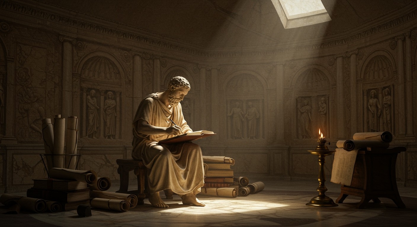 Marcus Aurelius a gyakorlati bölcsesség mestere volt.