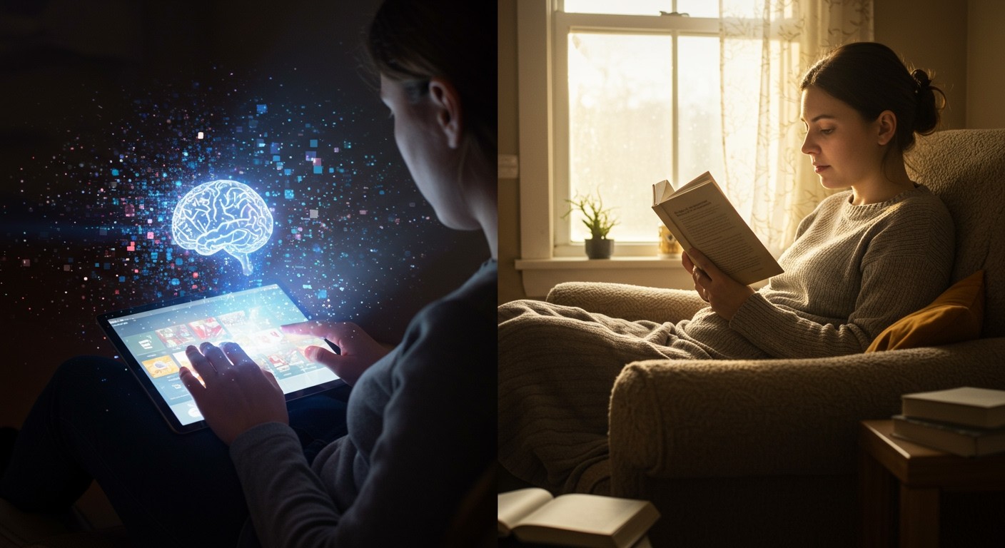 A digitális olvasás csökkenti a figyelem fenntartását.