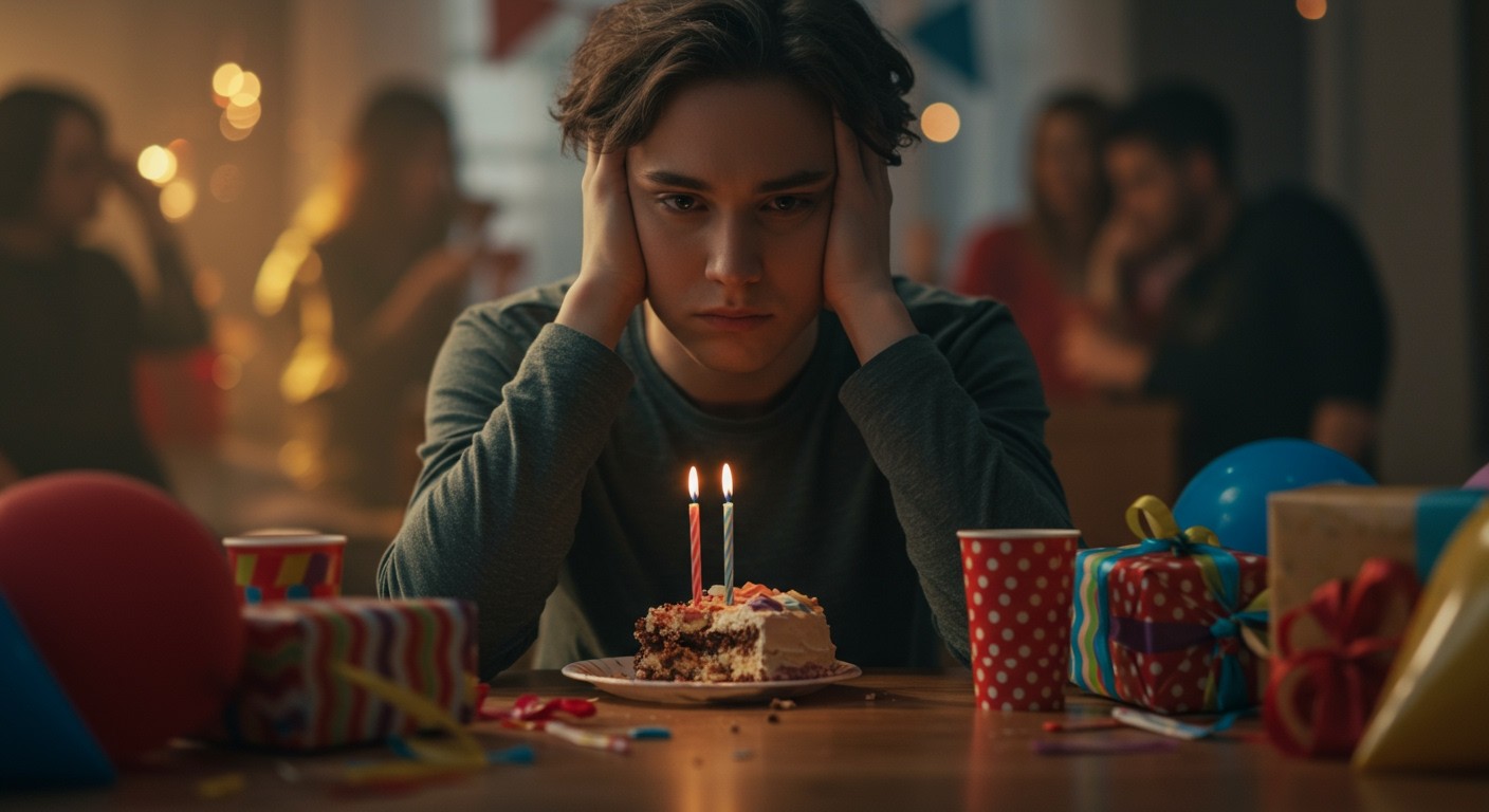 A stressz fokozza a születésnapi levertség érzését.