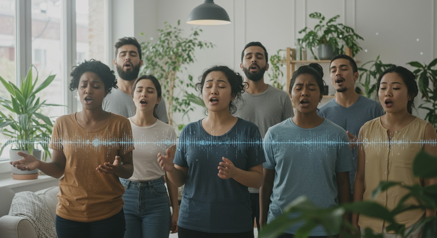 Az éneklés csökkenti a kortizolt és javítja a hangulatot.