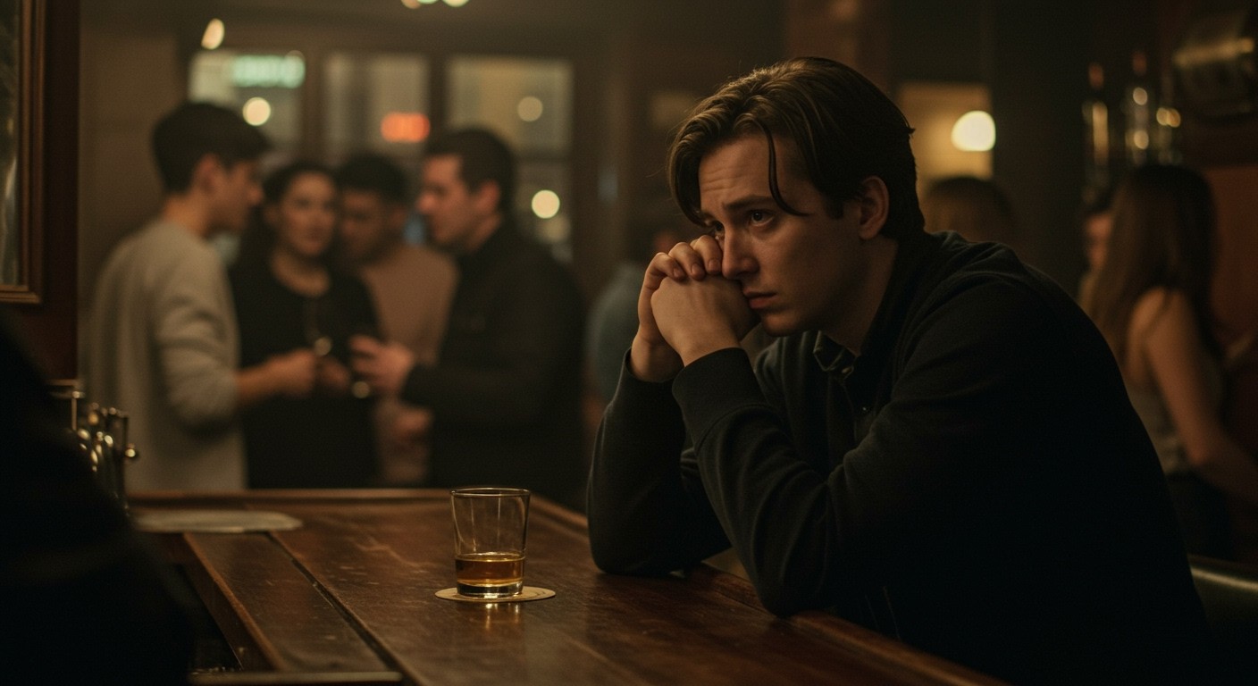 Szociális szorongás gyakran serkenti az alkoholfogyasztást.