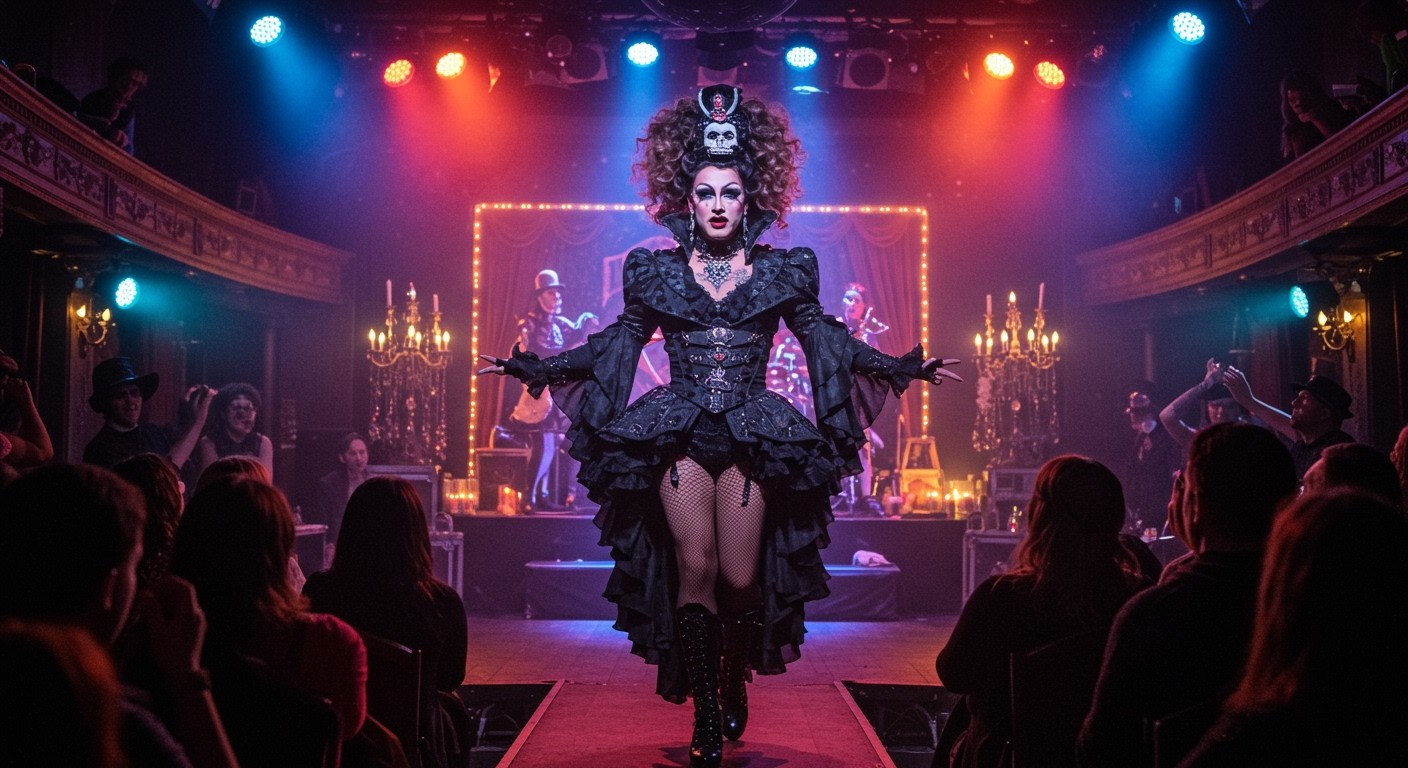 Frank-N-Furter a nemi identitás határait feszegeti.