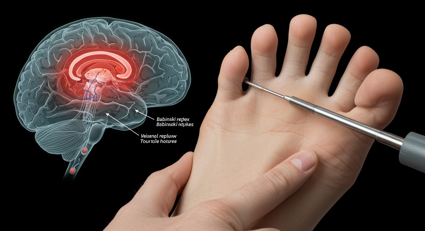 A Babinski-reflex vizsgálata agyvérzés korai jele lehet.