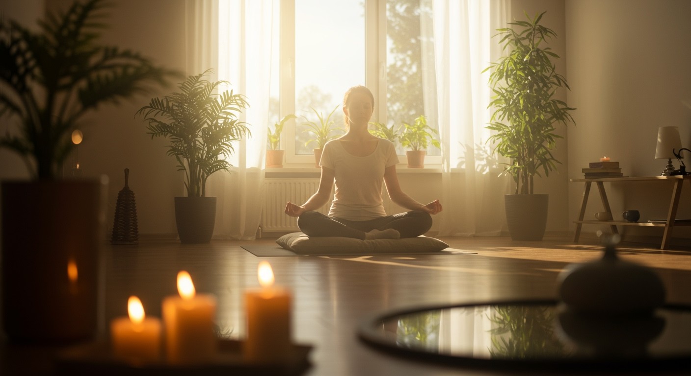 A meditáció segít a belső harmónia elérésében.