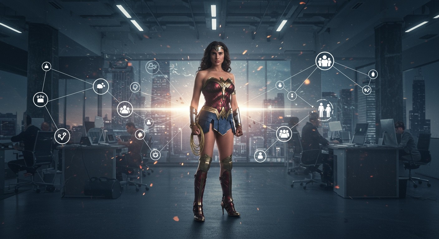 Wonder Woman dominanciája inspirálja a vezetői képességeket.