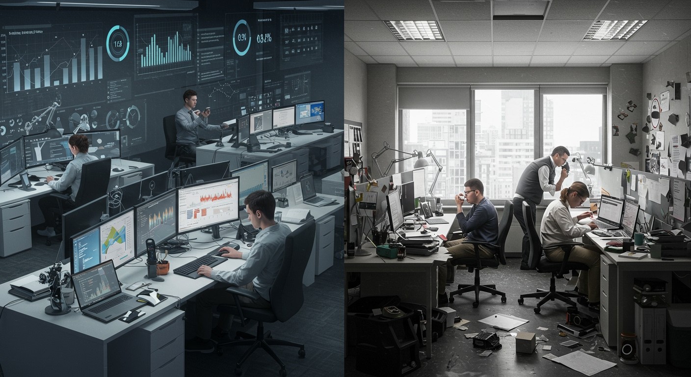 A modern technológia néha csökkenti a hatékonyságot.