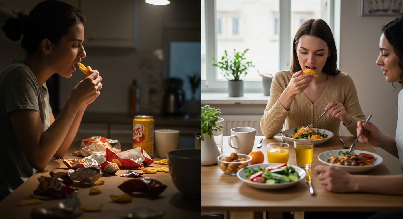 Az érzelmi evés gyakran stressz és szorongás következménye.