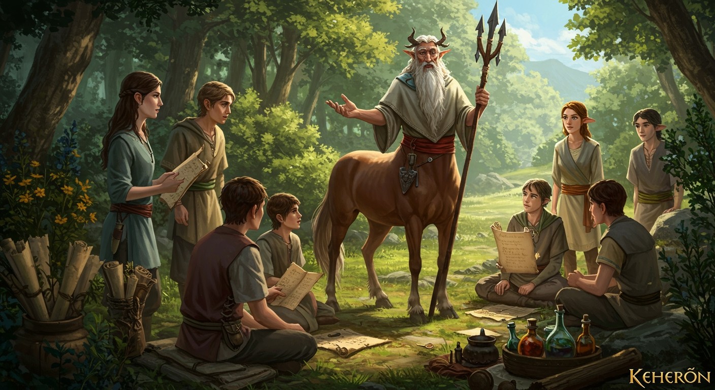 Kheirón tanítványai a gyógyítás művészetének mesterei voltak.