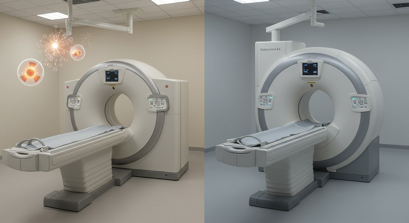 A CT vizsgálat sugárterhelése, míg az MRI kontraszt allergia.