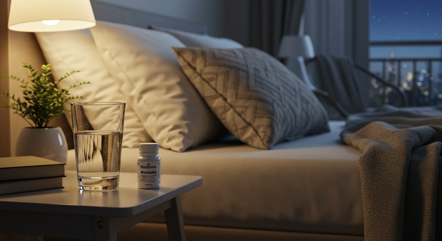 A melatonin segíthet a szorongás csökkentésében éjszaka.