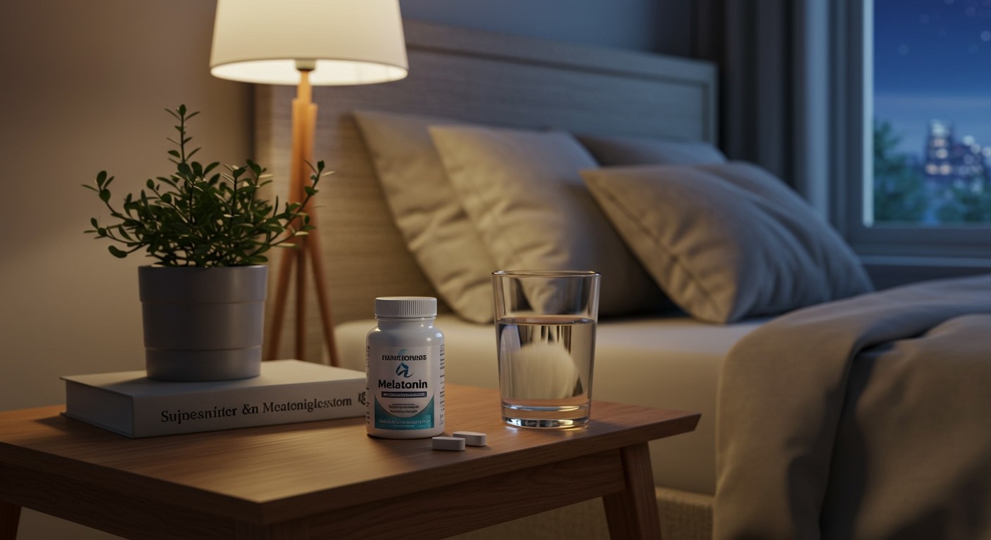 A melatonin segíthet a szorongás csökkentésében éjszaka.