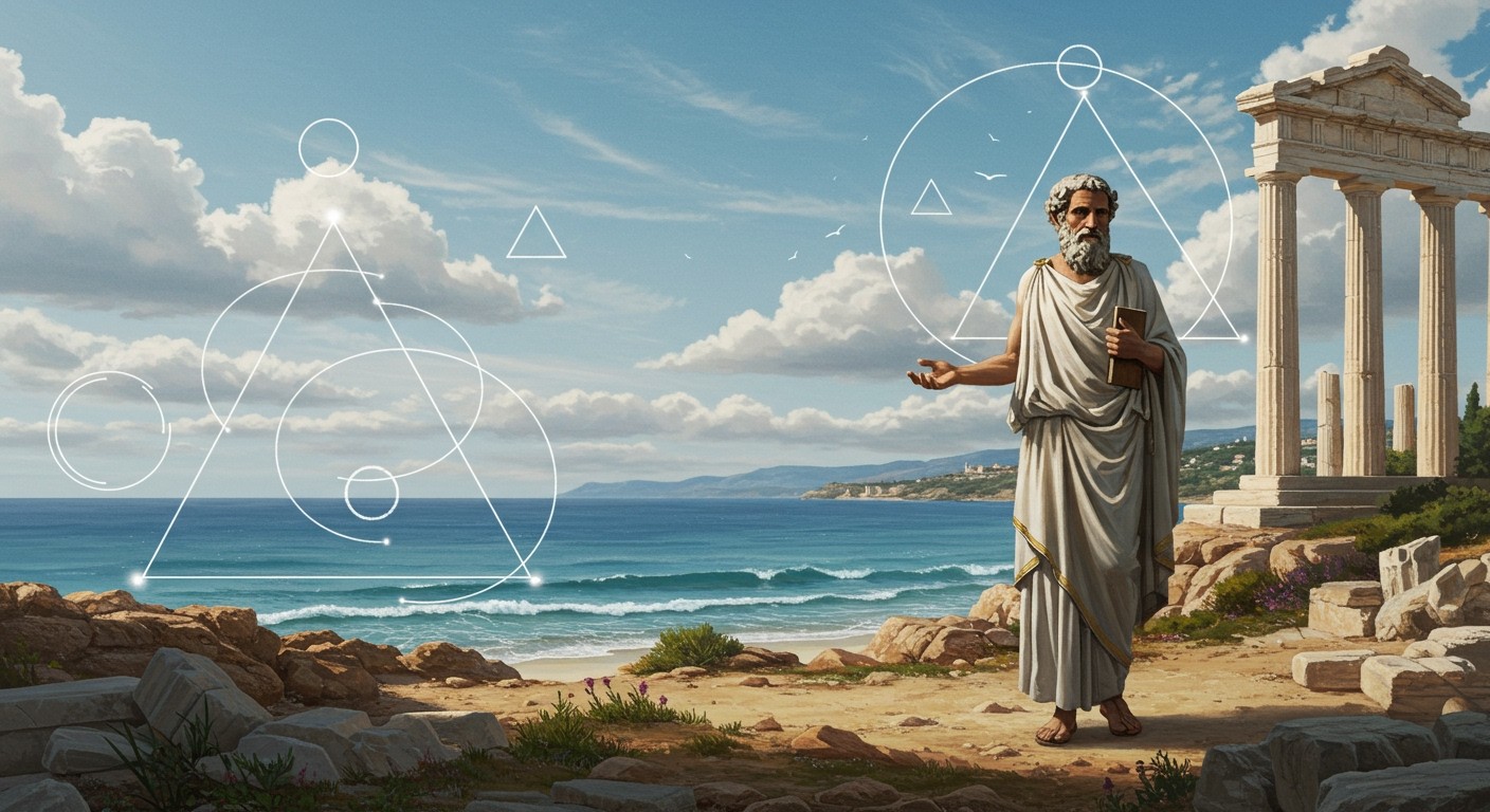 Thalész elsőként alkalmazta a matematikát a természetben.