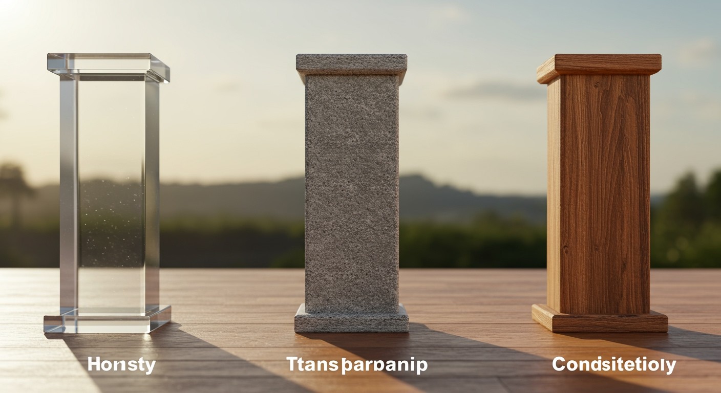 A bizalom kulcsa a szavak és tettek összhangja.