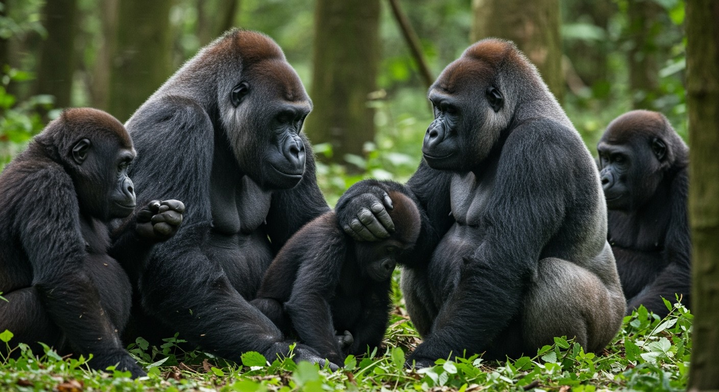 A gorillák gyászolnak, testbeszédük megváltozik veszteségkor.