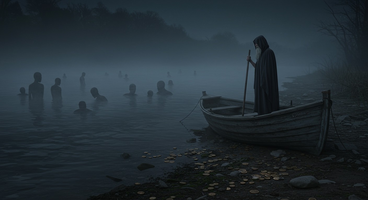 A révész díja a túlvilágra való átjutás kulcsa.