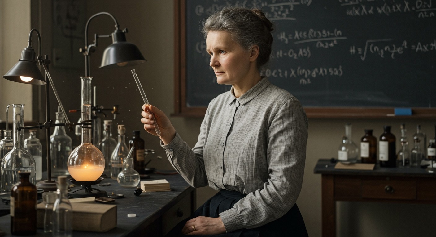 Curie kitartása a tudomány iránt példaértékű és inspiráló.