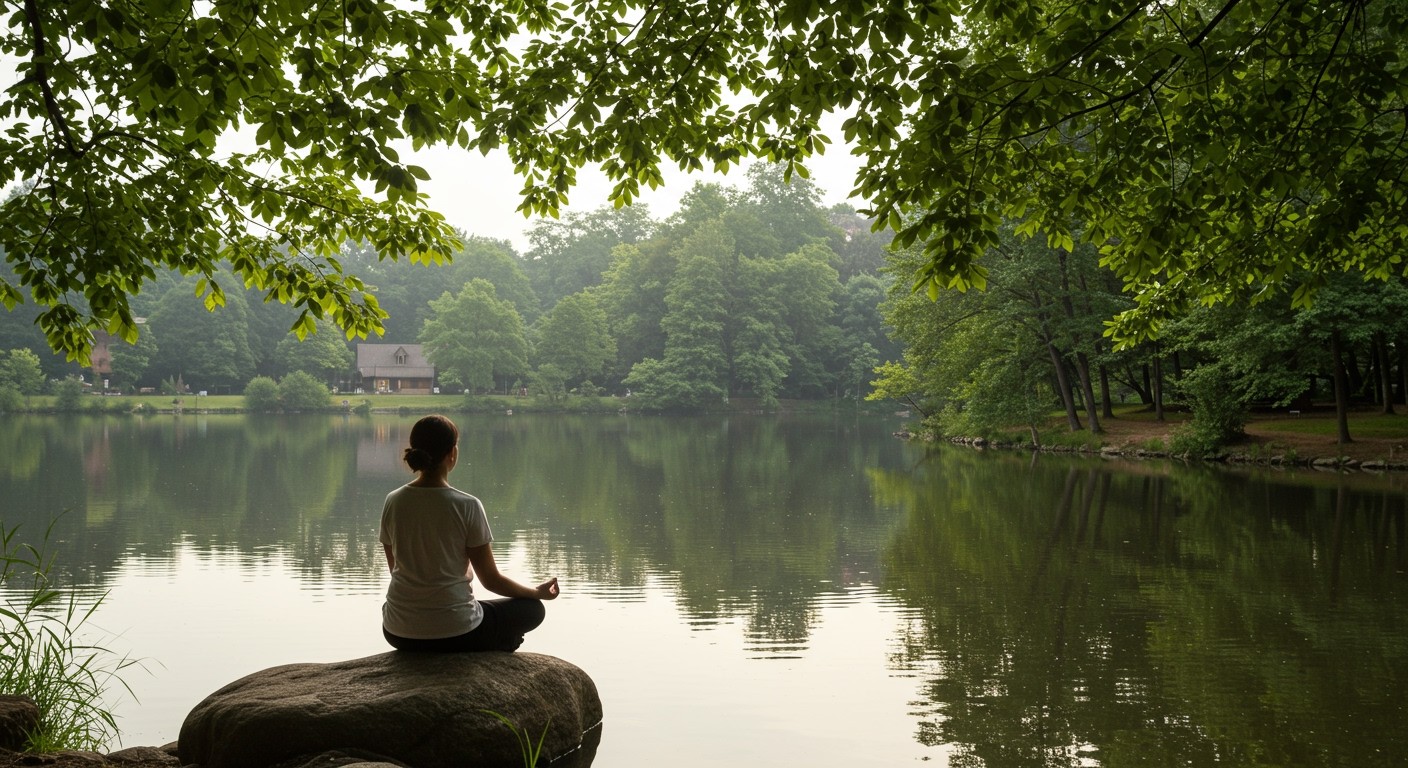 A meditáció segít a tudatosság és a béke megtalálásában.