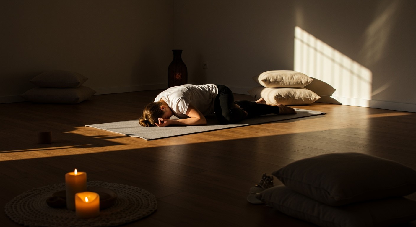 A gyermekpóz segít ellazítani az elmét és a testet.