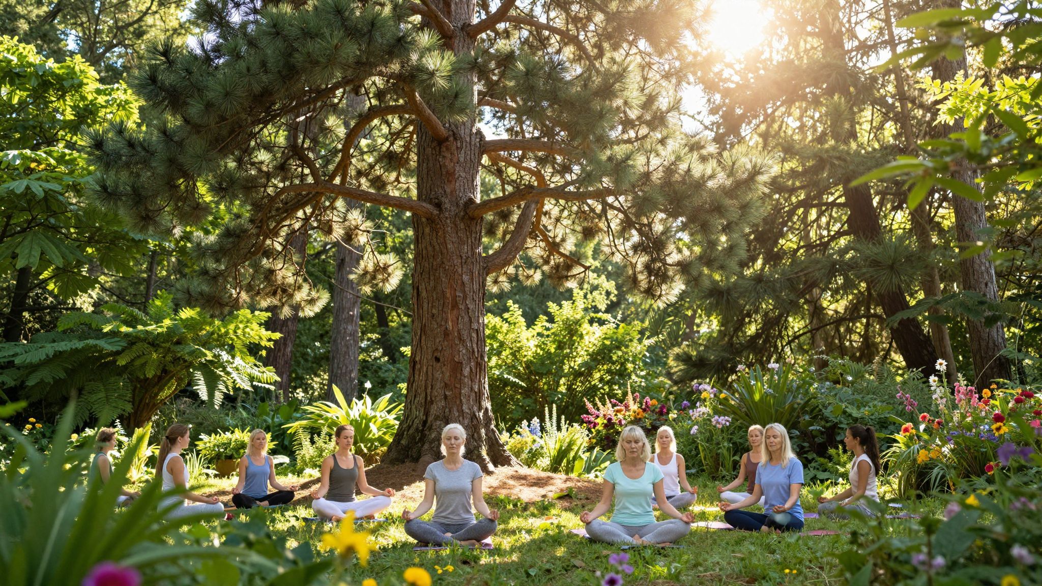 A fenyő és cédrus az egyensúlyt és tartósságot szimbolizálja.