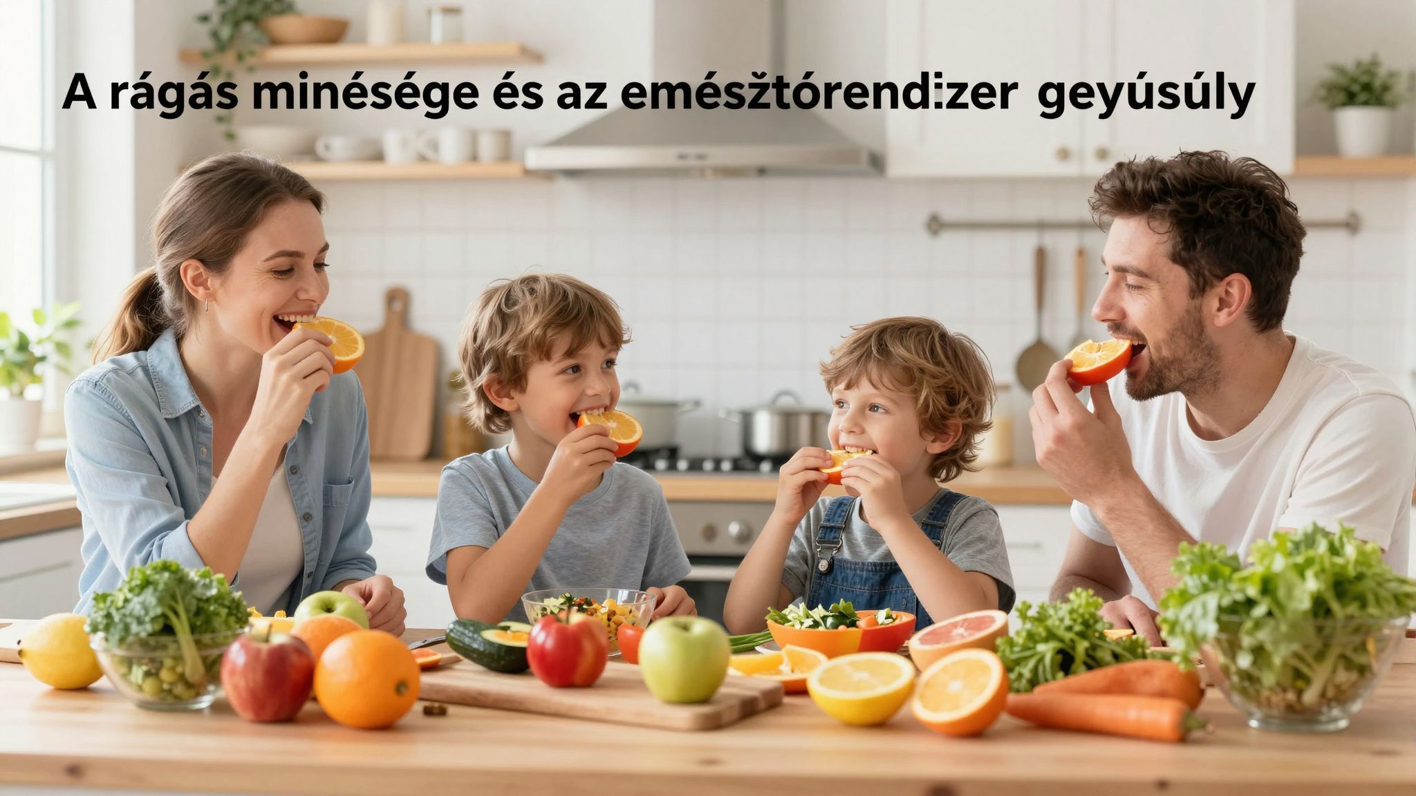 A rágás minősége javítja az emésztés hatékonyságát.