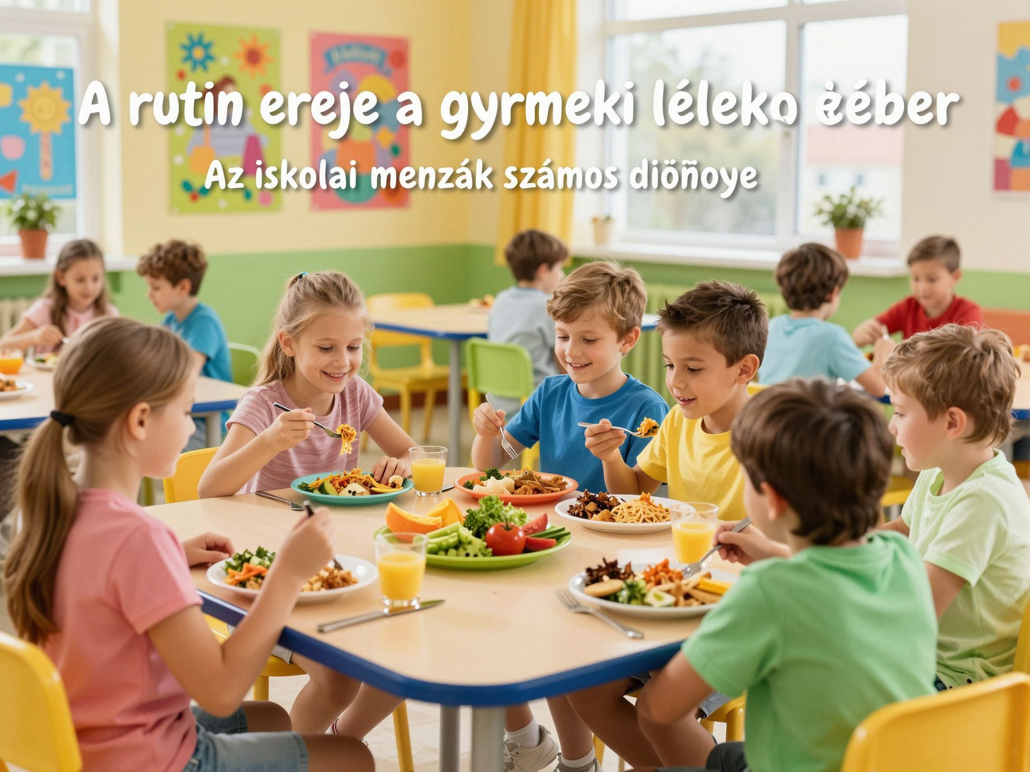 A rendszeres étkezés segíti a gyerekek érzelmi stabilitását.