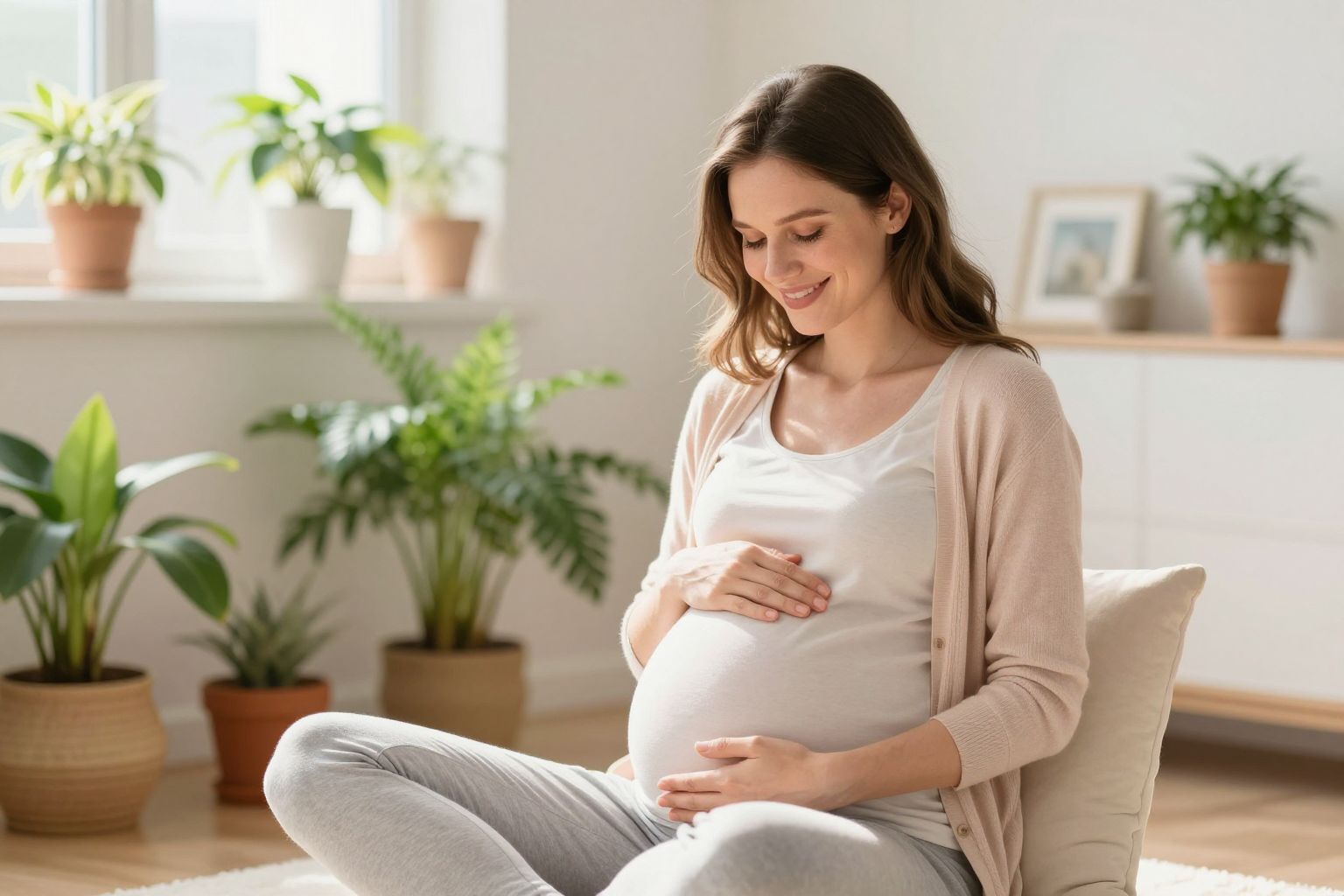 A tudatos jelenlét segít a várandósság pszichés jólétében.