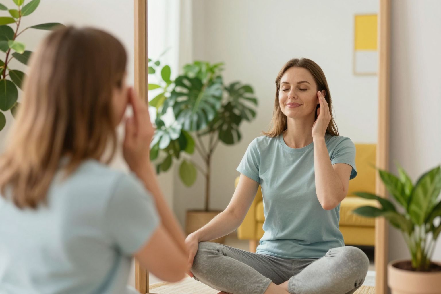 A tükörgyakorlat segít a belső béke megtalálásában.