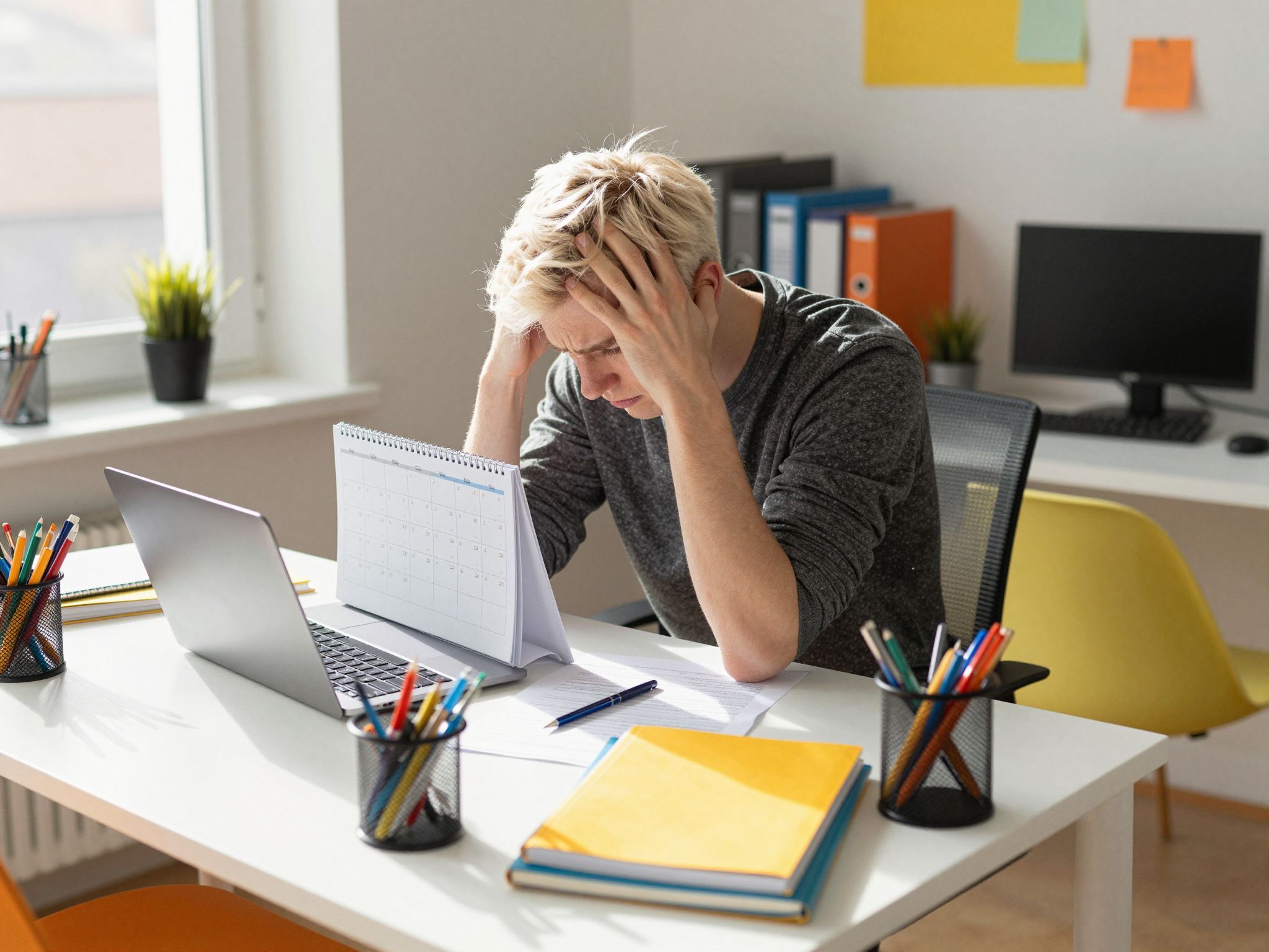 A határidők közelgése feszültséget és időtorzulást okoz.