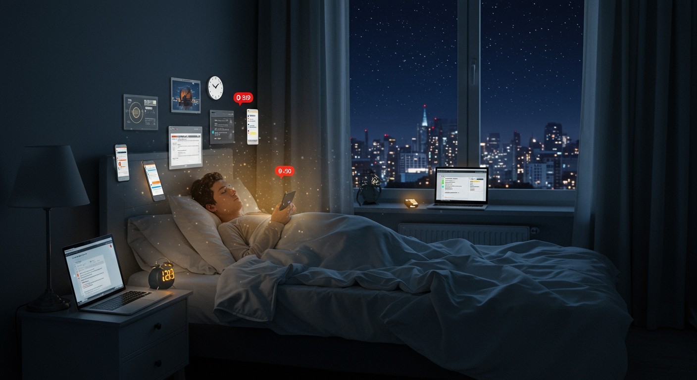 A digitális zaj fokozza az álmatlanságot és a stresszt.