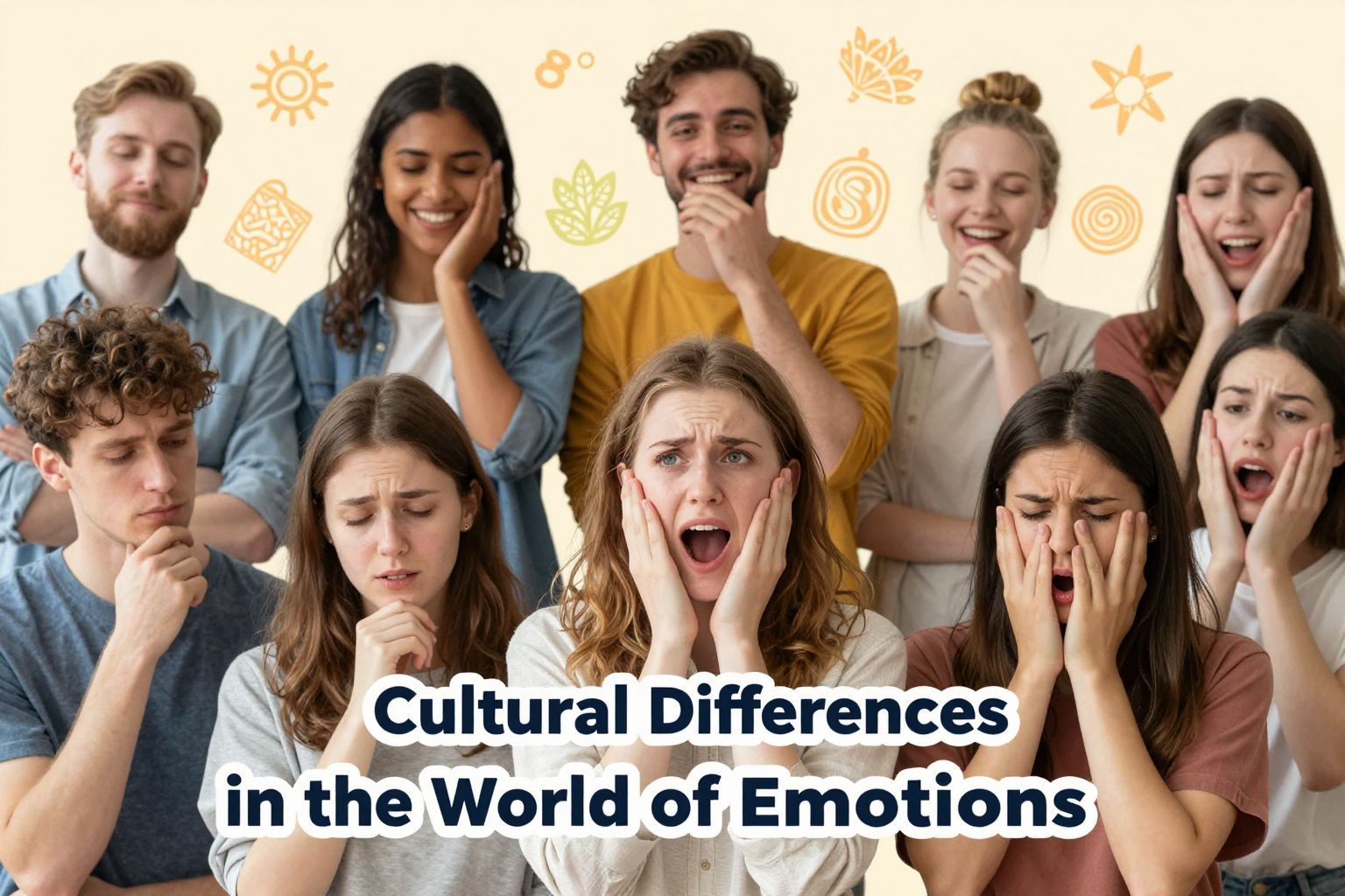 A kulturális háttér befolyásolja az érzelmi kifejezést.