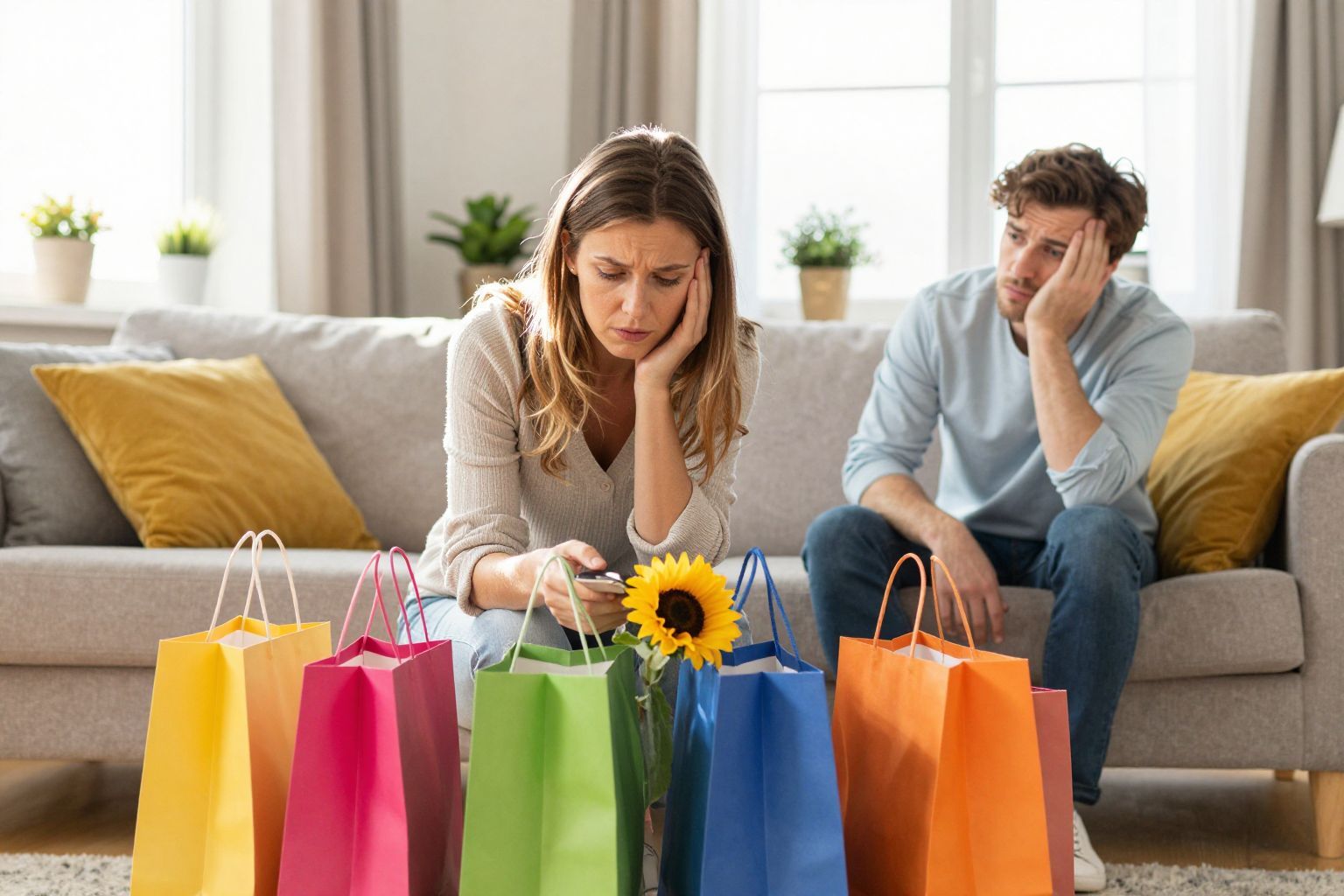 A bűntudat gyakran felelős a túlköltekezésért.