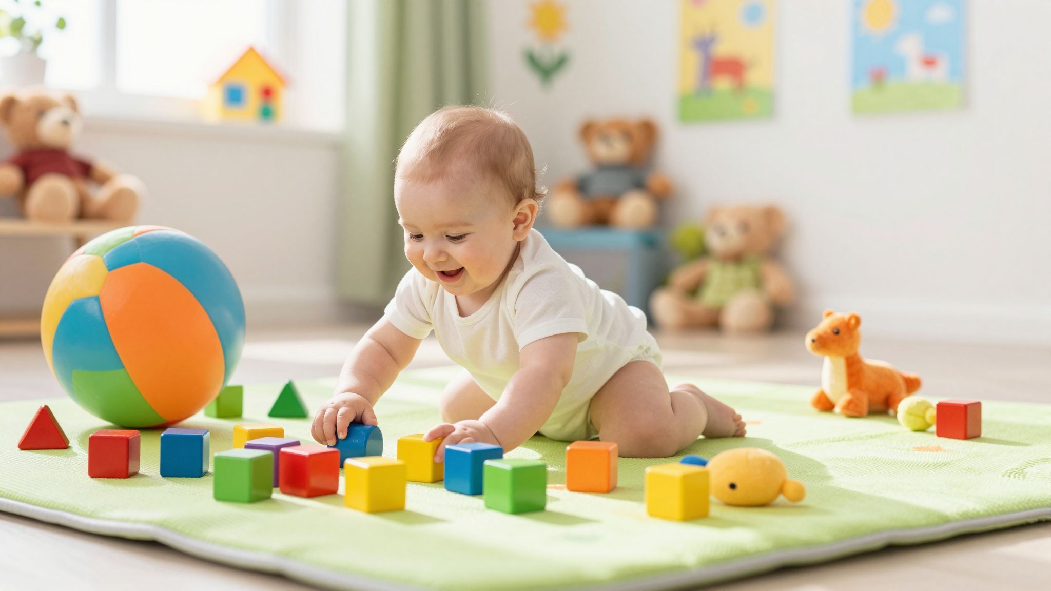 A tárgyállandóság 9 hónapos korban kezd kialakulni.