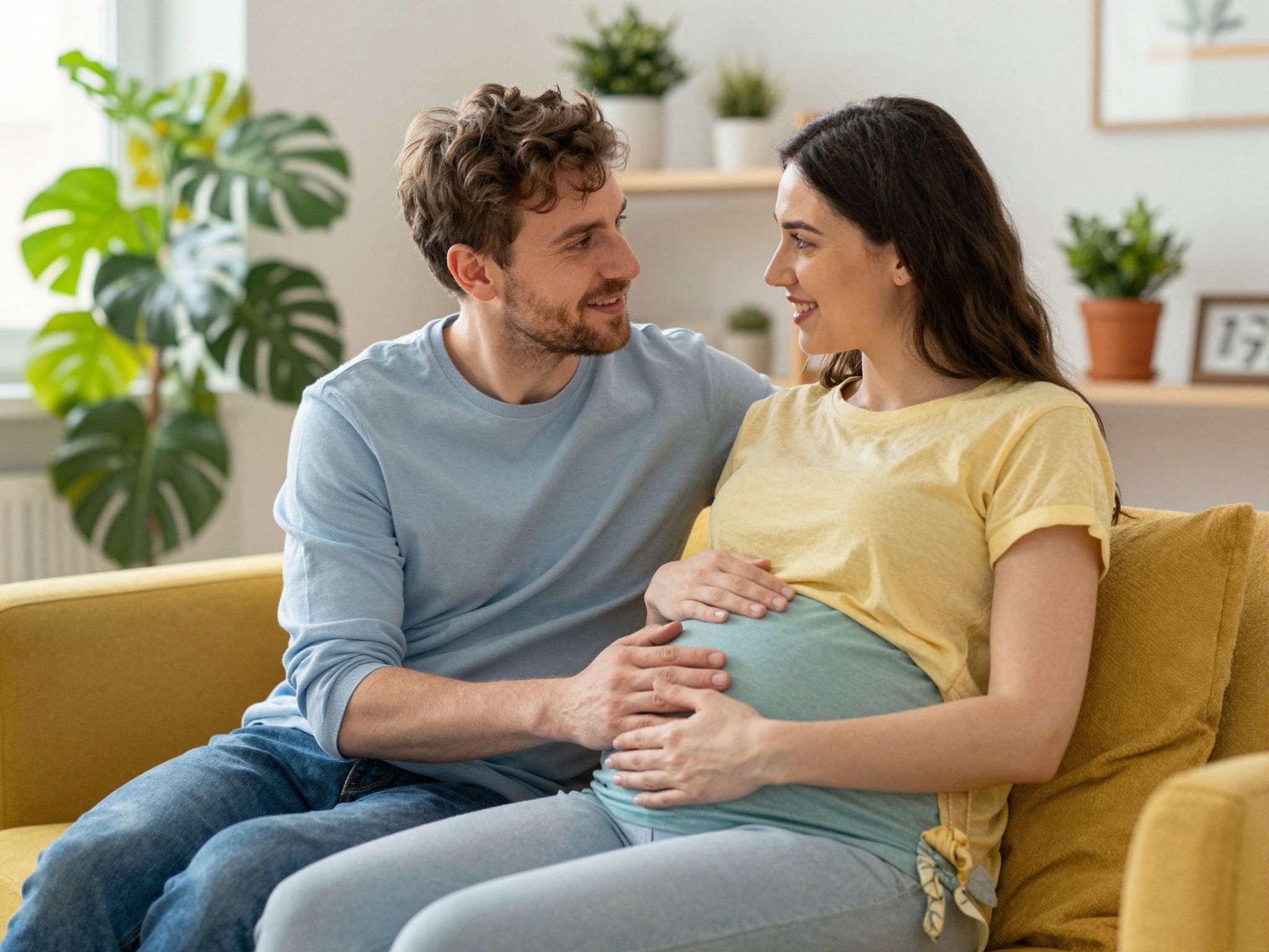 Az apák emocionálisan részt vesznek a terhességben.