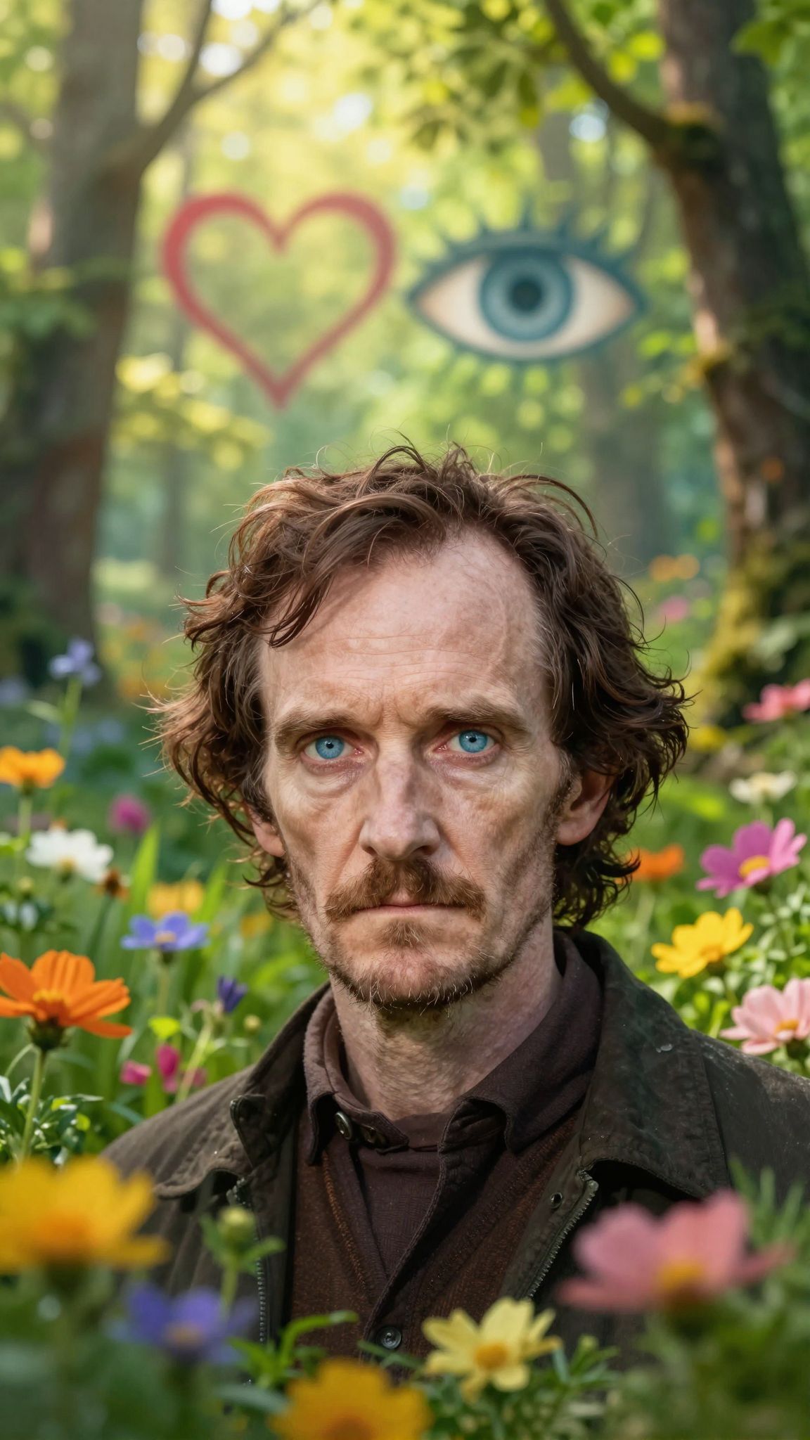 A szív és a szem mélyebb érzelmeket tükröz.