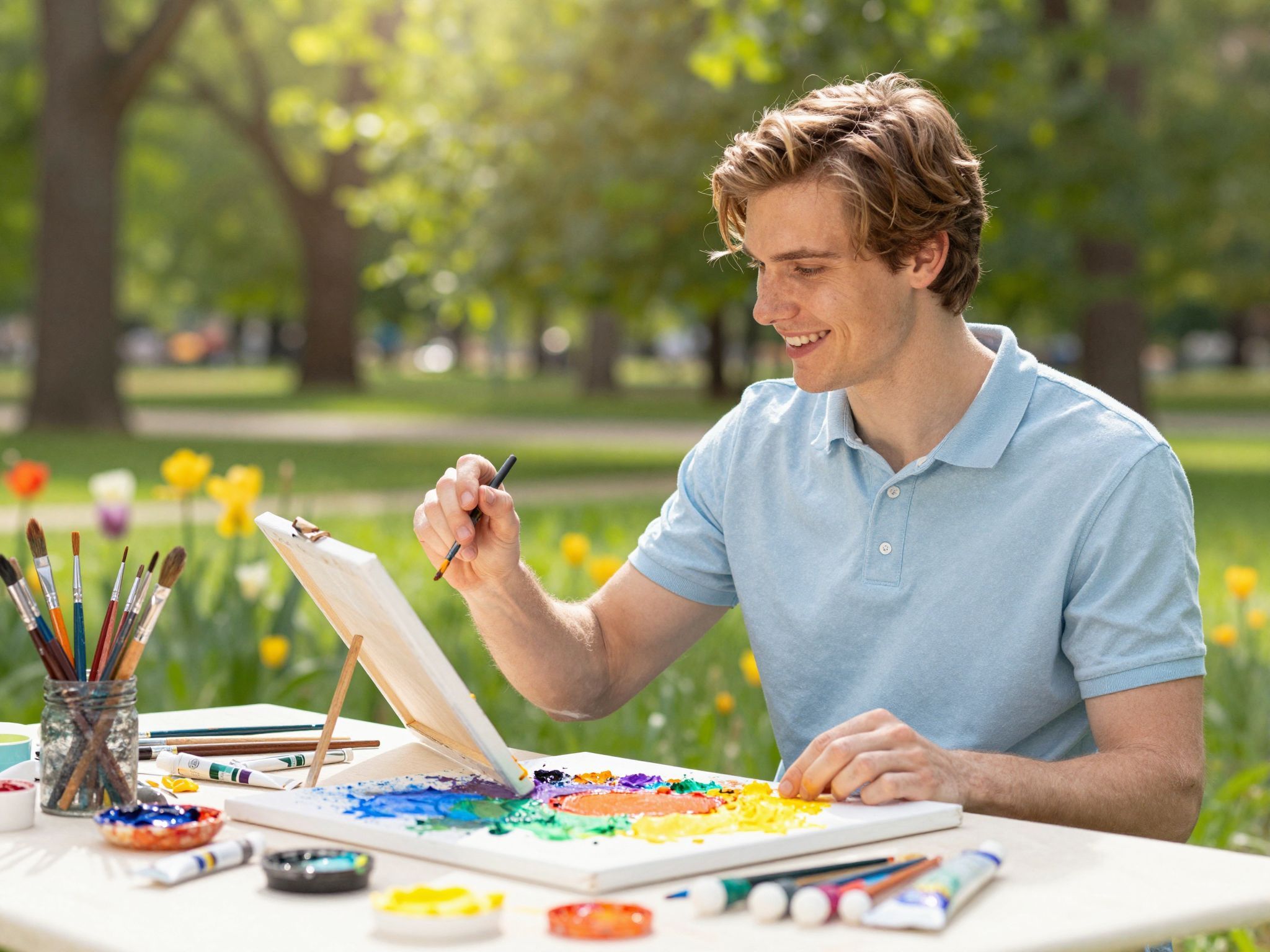 Az alkotás segít a belső feszültségek felszabadításában.