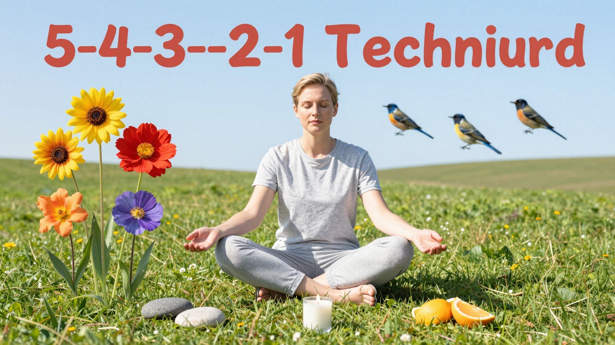 Az 5-4-3-2-1 technika segít a jelen pillanatban maradni.