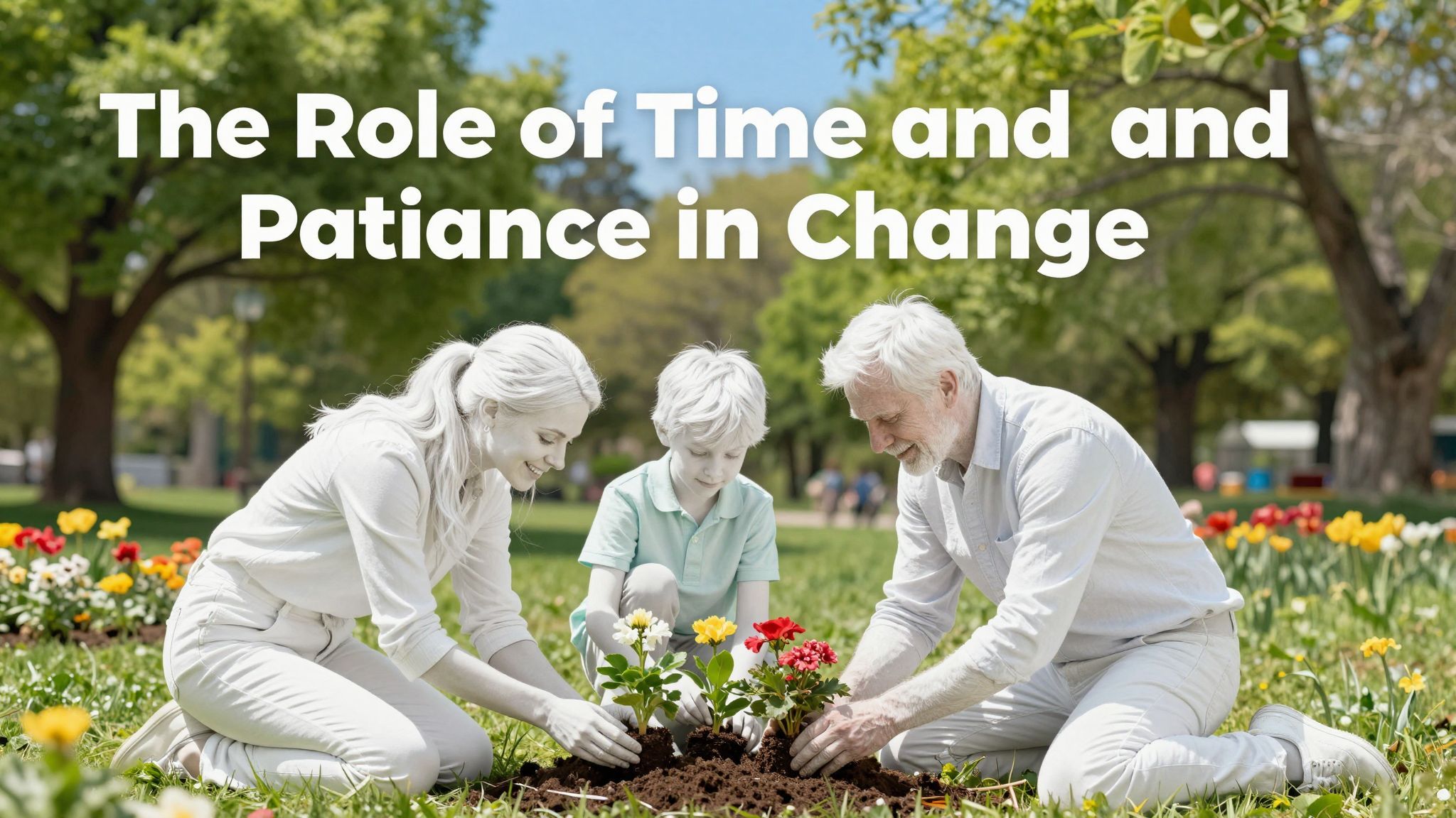 A türelem kulcs a tartós változások elérésében.