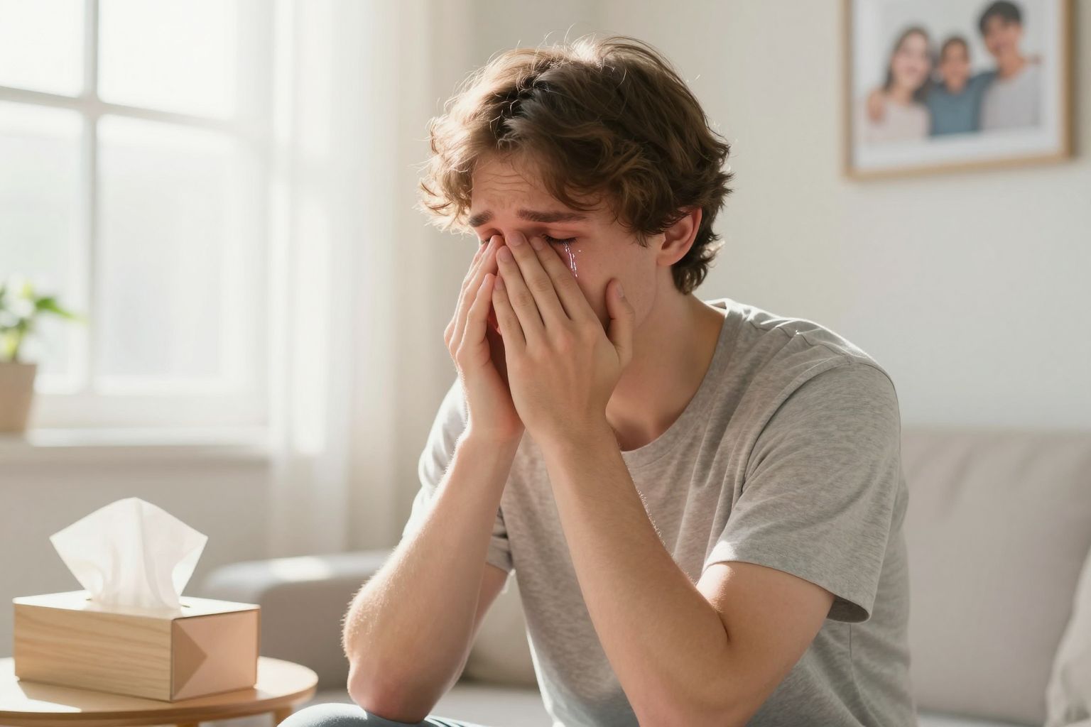 Az elfojtott sírás fizikai fájdalmat és feszültséget okozhat.