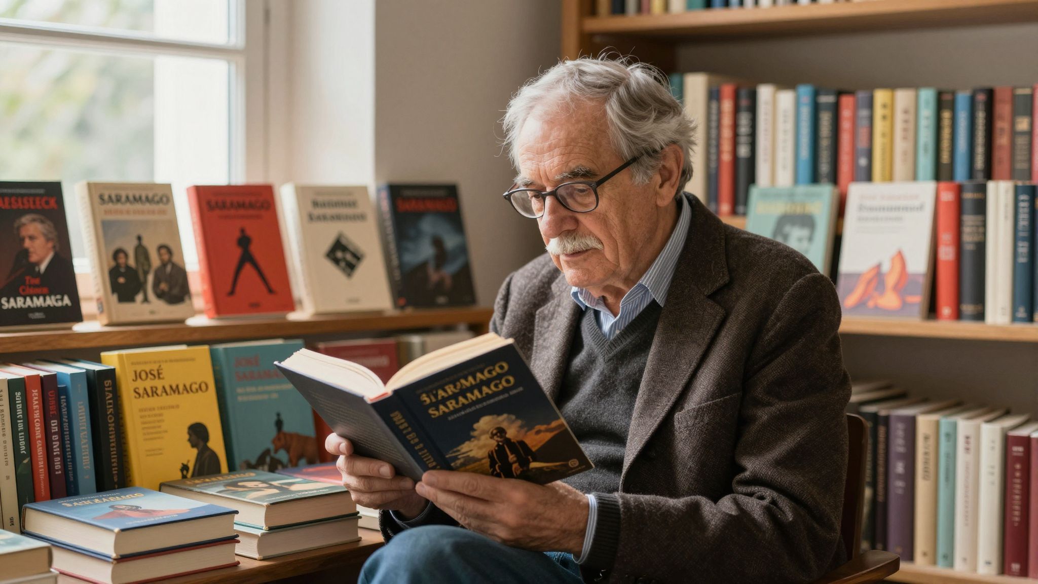 Saramago regényei a valóság és a képzelet határvonalán mozognak.