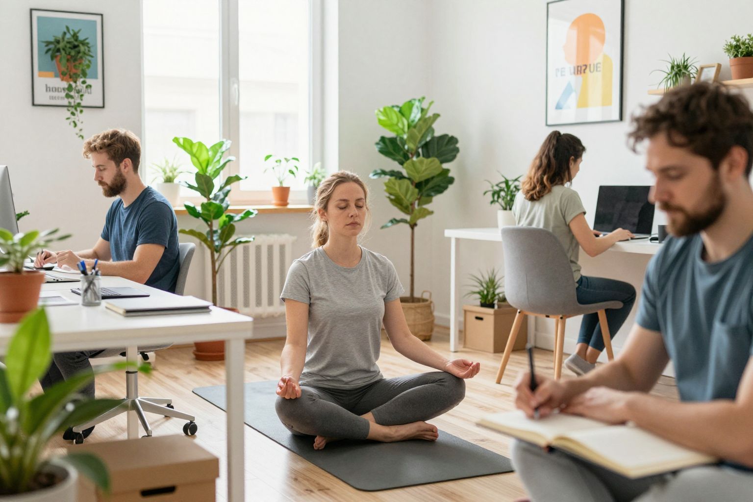 A légzőgyakorlatok segíthetnek a figyelem fókuszálásában.