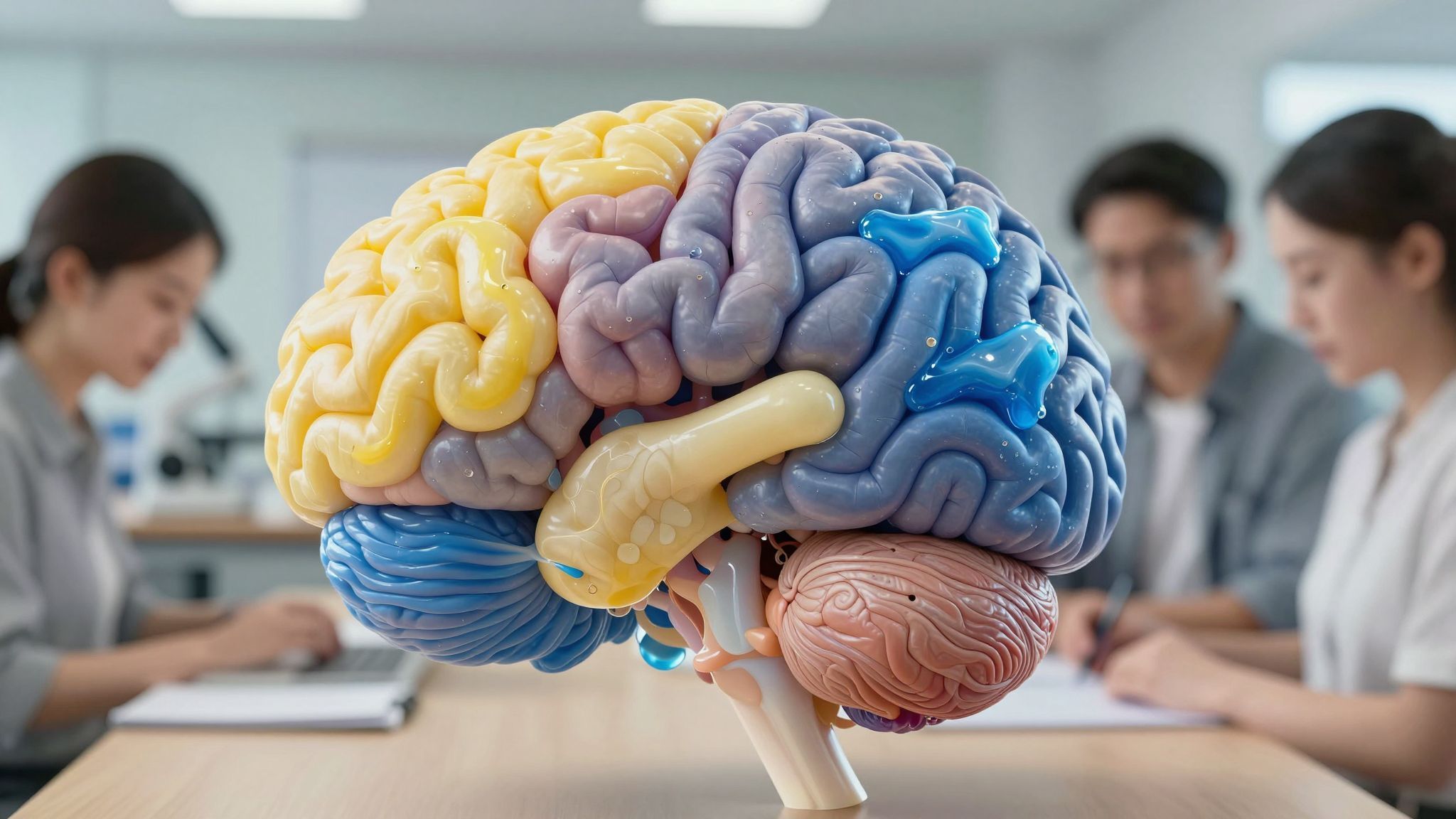 Az agy zsírtartalma 60%, víz 75% az összetételben.