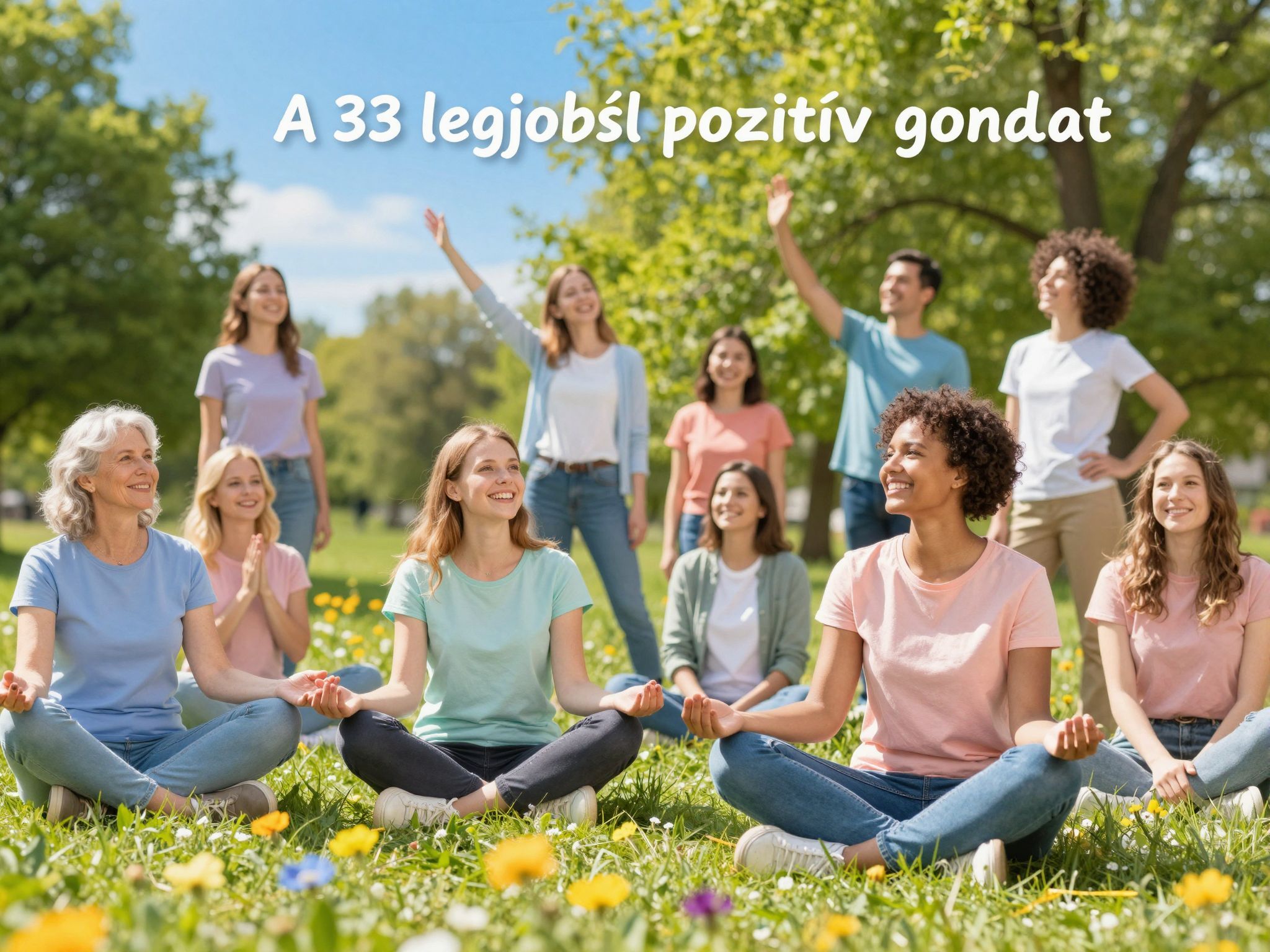 A pozitív gondolatok növelik a boldogság szintet.