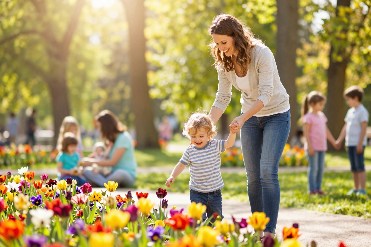 A biztonságos kötődés segíti a gyerekek érzelmi fejlődését.
