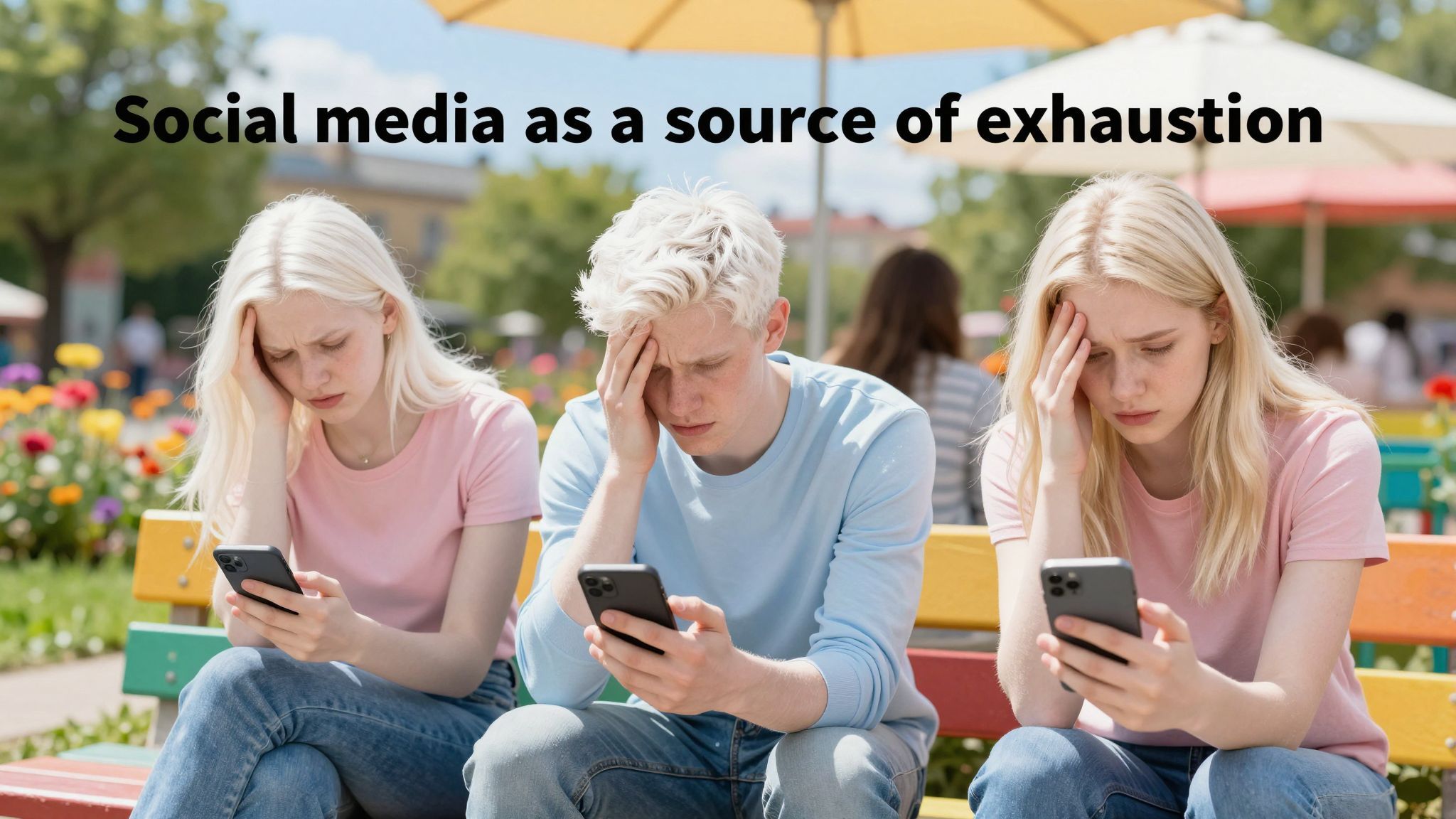 A közösségi média folyamatos figyelmet követel, kimerítő hatással van.