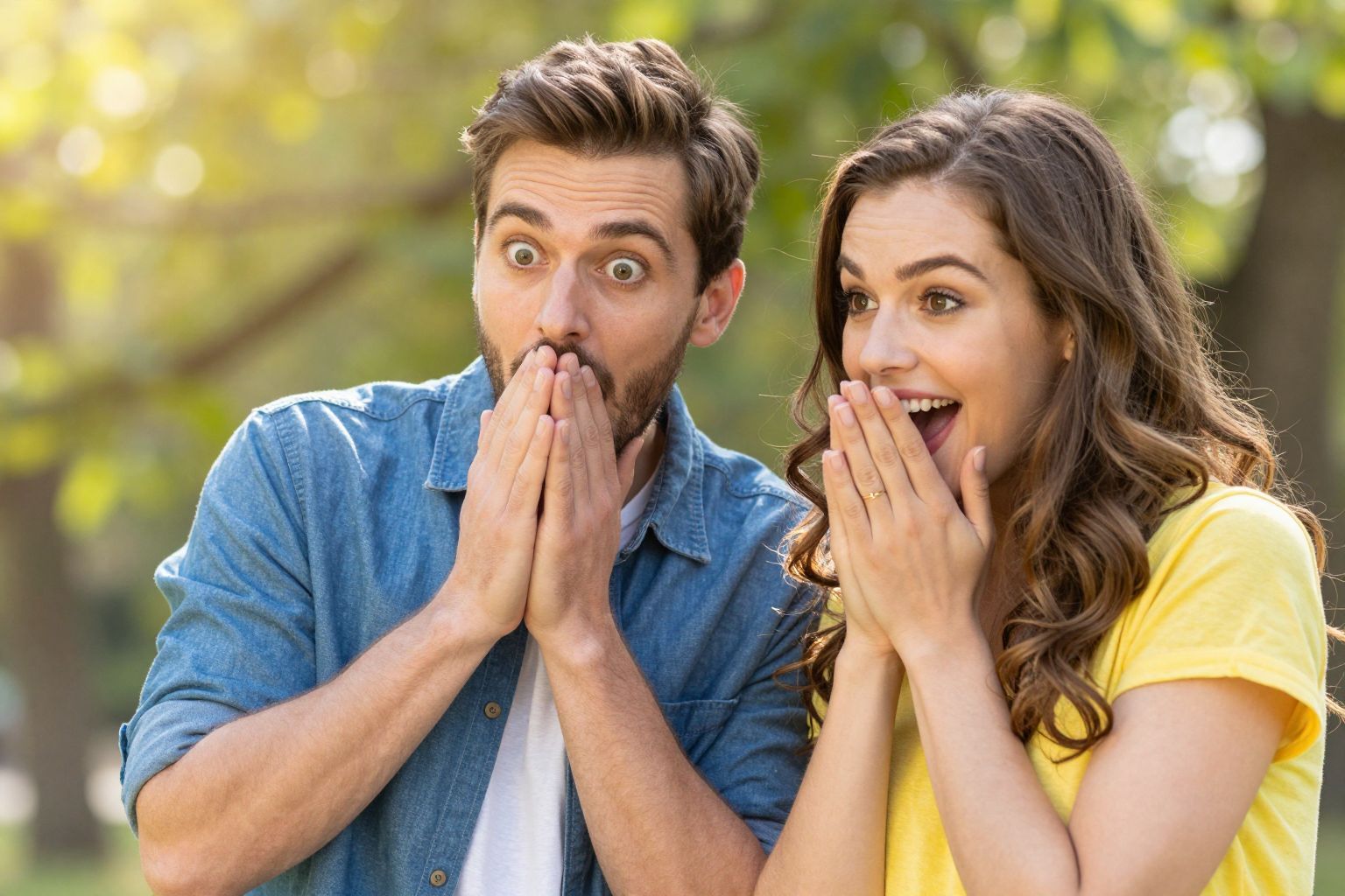 A meglepettség mikrokifejezése gyorsan megjelenik és eltűnik.