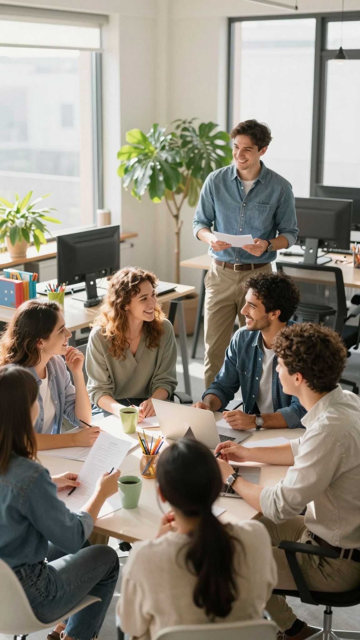A pozitív munkahelyi környezet növeli a teljesítményt.
