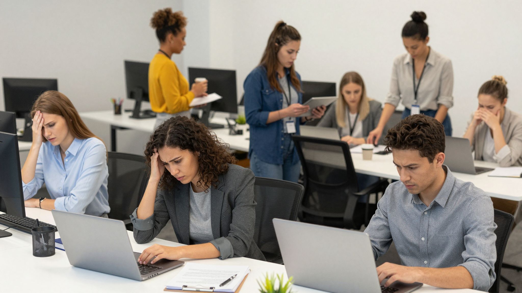 A fiatalok és nők gyakrabban szenvednek a versenytől.