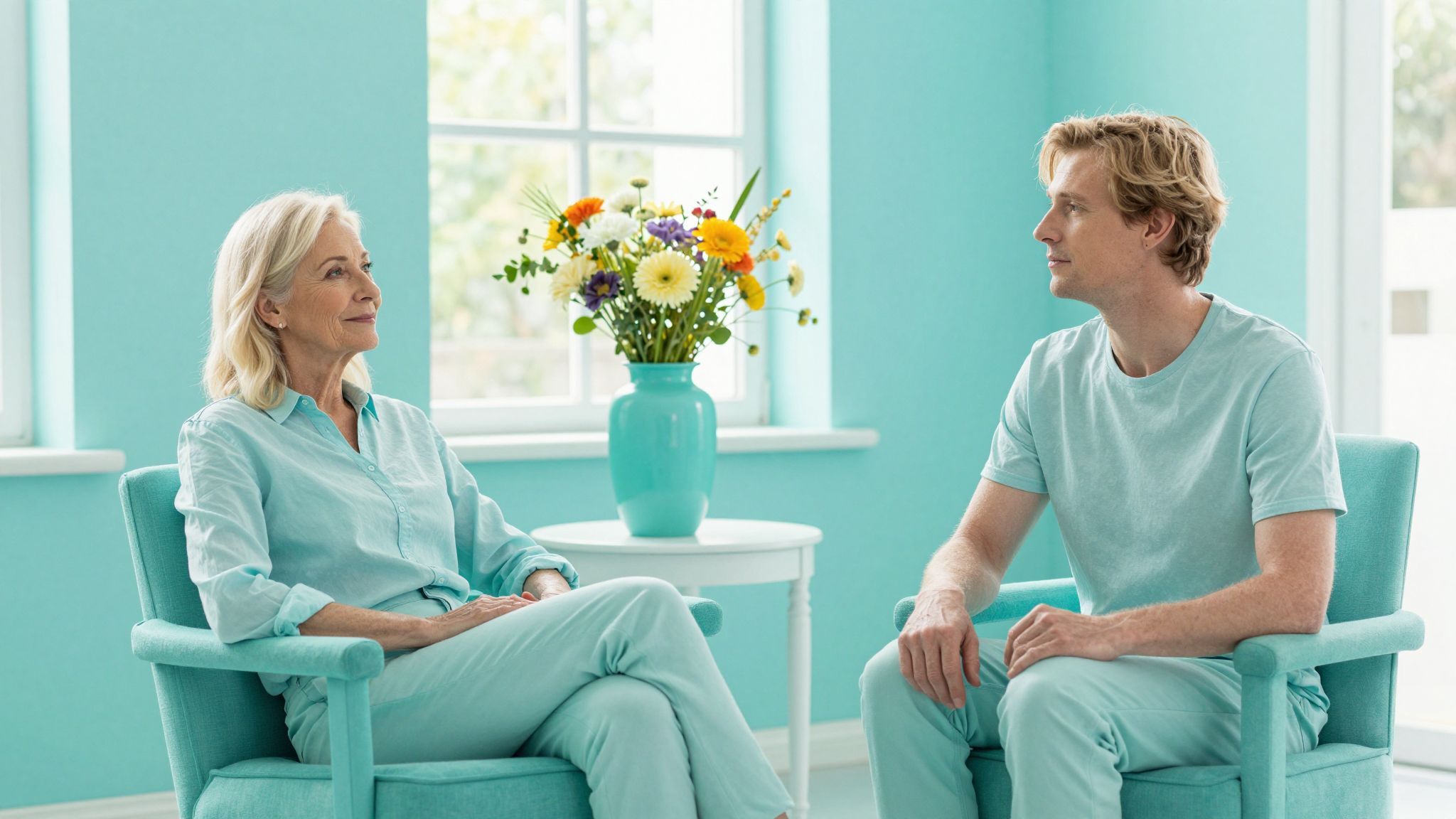 A türkiz szín megnyugtatja az elméért és fokozza a kreativitást.