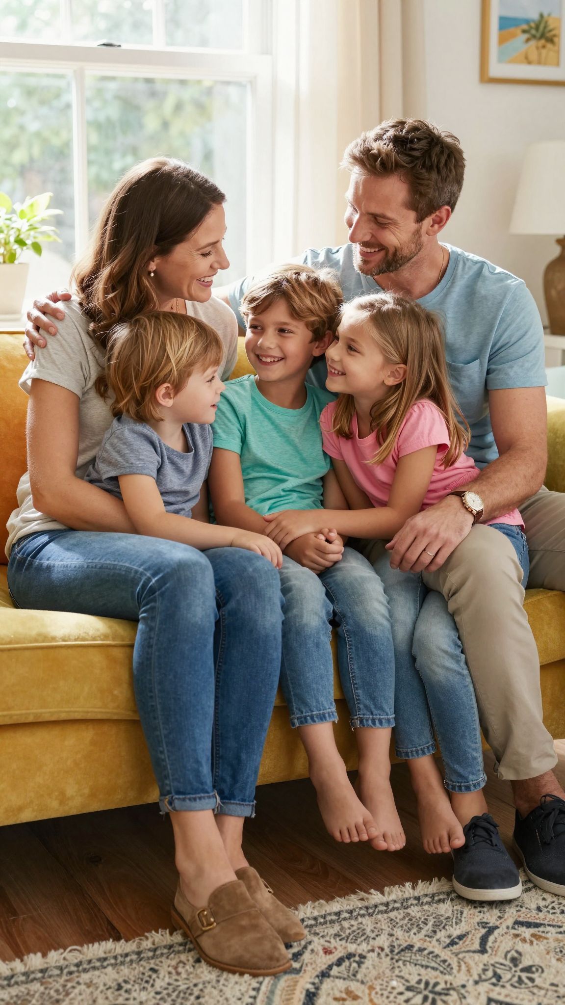 A testi érintés erősíti a családi kötelékeket és bizalmat.